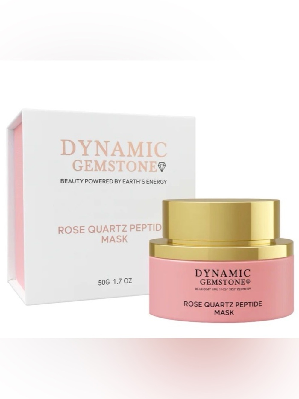 Dynamic Gemstone Rose Quartz Peptide Firming Mask 1.7fl oz – NIB